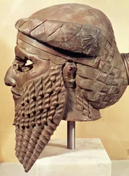 Leder af Sargon I (ca. 2334-2279 f.Kr.) 2400-2200 f.Kr. (kobber) (se også 187024)