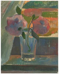 Stilleben, blomster i et glas, ca. 1890 (olie på lærred)