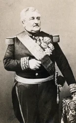 Portræt af Marechal greve Vaillant (1790-1872) Fotografi af Mayer og Pierson