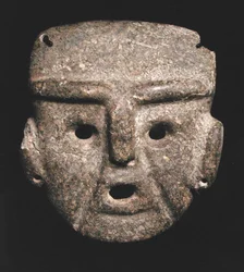 Maske, 300-100 f.Kr. (grønsten)