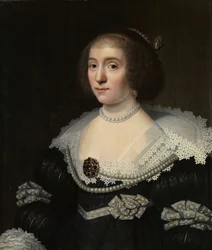 Portræt af Amalia van Solms, ca. 1632 (olie på panel)