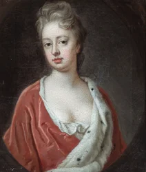Portræt af Lady Elizabeth Percy, hertuginde af Somerset (olie på lærred)