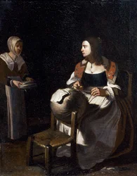 Pude-blondemageren (olie på lærred)
