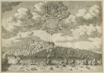 Dudley Castle: kobberpladegravering, nd [1653-1686]