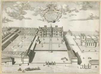 Ingestre Hall: copper-plate engraving, nd [1653-1686] dani