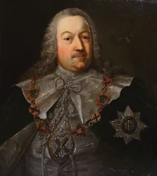 Portræt af Hermann Carl von Keyserlingk 1696-1764, midten af det 18. århundrede