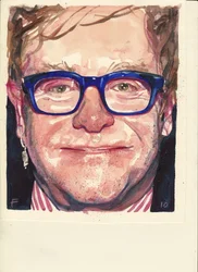 Elton John (akvarel)