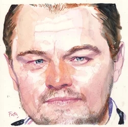 Leonardo DiCaprio, 2016 (akvarel)