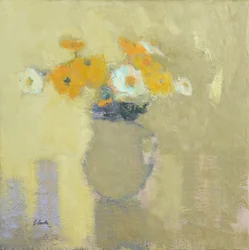 Blomster fra den indhegnede have, 2014 (olie på linned)