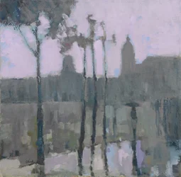 Paris in the Rain, 2016 (olie på linned)