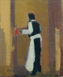 Parisisk tjener, 2015 (olie på linned)