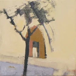 Puymirol Church, 2017 (olie på linned)