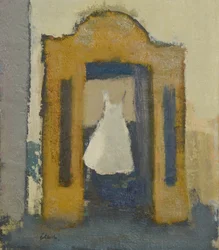 Wedding Dress Turin, 2017 (olie på linned)