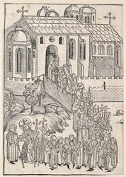Kristus hilser en pilgrim, c1491