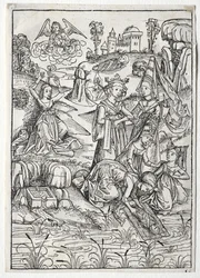 Der Schatzbehalter: Moses fundet af faraos datter (recto)