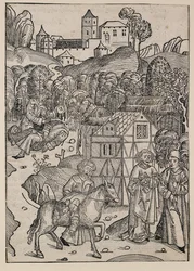 Anden del af lignelsen om den barmhjertige samaritaner, c1491