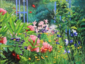 Garden corner, 2017 (olie på lærred)