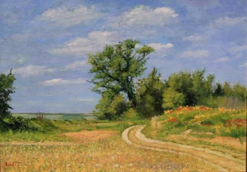 Country road nature oil, 2017 (olie på lærred)