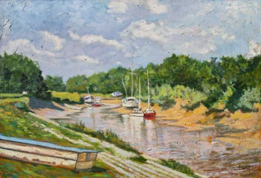 Le Port de Saint Christoly Medoc, 2003 (olie på plade)