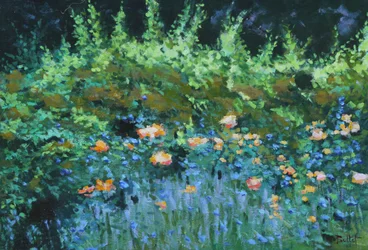 Parterre de fleurs, 2003 (olie på plade)