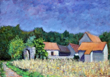 Village sous le Soleil, 2003 (olie på plade)