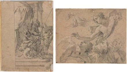 Studier af engle (recto); Panthea før Cyrus? (omvendt)