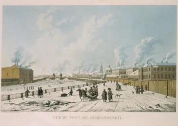 Semyonovsky-broen i Sankt Petersborg, 1813