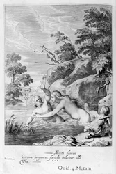 Nymfen Salmacis og Hermafroditus, 1655