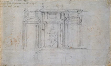Design til en af Medici-gravene, tidligt i det 16. århundrede