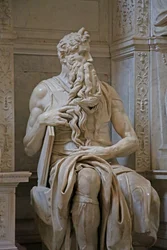 Detalje af Moses fra Julius II