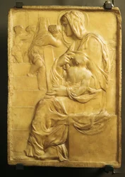 Madonna ved trappen af Michelangelo (1475-1564)