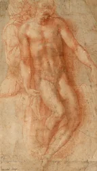 Pieta, ca. 1530-36 (rødt kridt)
