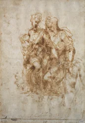 Studie af St. Anne, efter Leonardo Da Vincis 