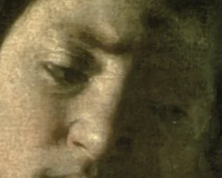 David med Goliats hoved, 1606 olie på lærred detalje af 100349