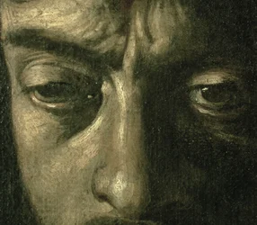 David med Goliats hoved, 1606 olie på lærred detalje af 100350