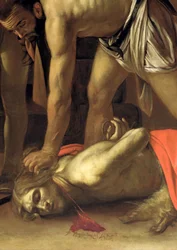 The Decapitation of St. John the Baptist, 1608 olie på lærred detalje af 127654