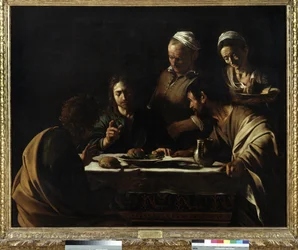 Måltidet i Emmaus, 1606