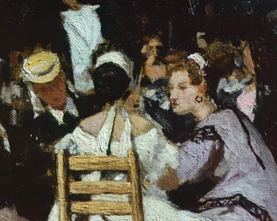 En cafe på Piazza San Marco, af Michele Cammarano
