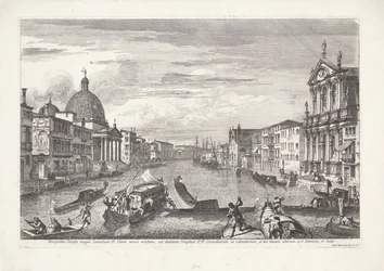 Venedigs Canal Grande Prospekt for Canal Grande of Coenobium D: viser klare linjer (...) (titel på objekt) Gezichten op Venetië (serietitel) Storslået og udvalgt udsigt over byen Venedig (serietitel)