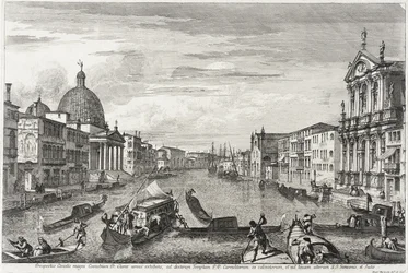 Canal Grande mellem San Simone Piccolo og Santa Chiara, ca. 1740-41