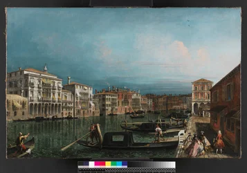 Canal Grande, Venedig, over Rialtobroen, før 1743