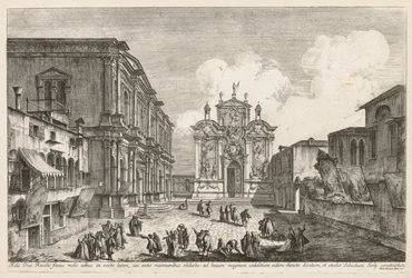 Udsigt over Venedig: Campo S. Rocco, 1741.