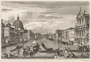 Udsigt over Venedig: Santa Chiara, 1741.