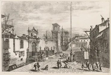 Udsigt over Venedig: The Gates of the Arsenal, 1741.