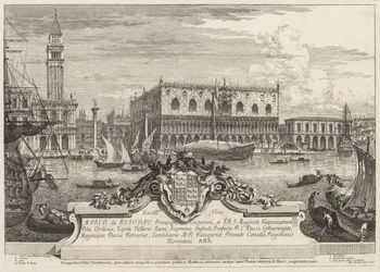 Udsigt over Venedig: Piazzetta og Ducal Palace, 1741.