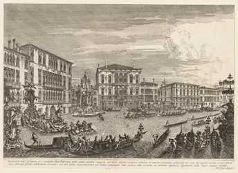 Udsigt over Venedig: Regattaen, 1741.