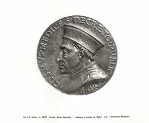 Medalje forestillende Cosimo de