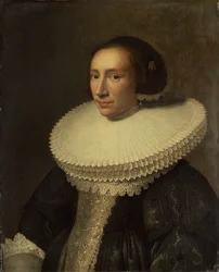 Portræt af en Dame med en Ruff, 1638.