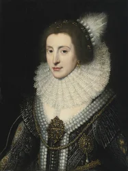 Elizabeth Stuart 1596-1662, dronning af Bøhmen, ca 1642