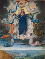 Jomfruens himmelfart, ca. 1500 (olie på panel)